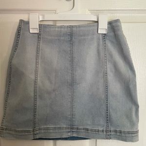 Denim jean skirt